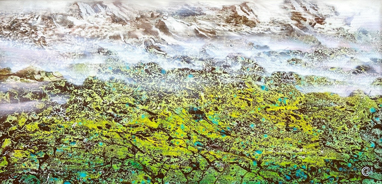 <h2>绿洲</h2><p>作者：格列勃•奥特契克</p><p>创作年代：2020年</p><p>规格：50cm×100cm</p><p>品类：油画</p>